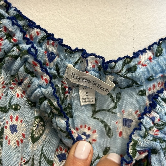 Poupette St. Barths off the shoulder crop top - Picture 3 of 4